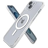 Smartish® iPhone 15 Plus Magnetic Case - Gripmunk Compatible with MagSafe [Lightweight + Protective] Slim/Thin Grip Cover for Apple iPhone 15 Plus - Clearly Clear