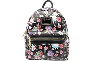 Loungefly X Disney Alice In Wonderland Allover Print Double Strap Shoulder Bag Purse