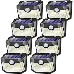 Aootek Solar Outdoor Lights 8 Packs,Motion Sensor