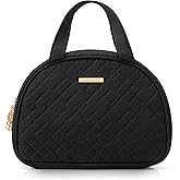 Vlando Jewelry Travel Organizer, Jewelry Storage Book Ring Binder with Jewelry Bags Clear Booklet Zipper Pouch Bag for Necklaces, Earrings, Rings, Bracelets, Christmas Black