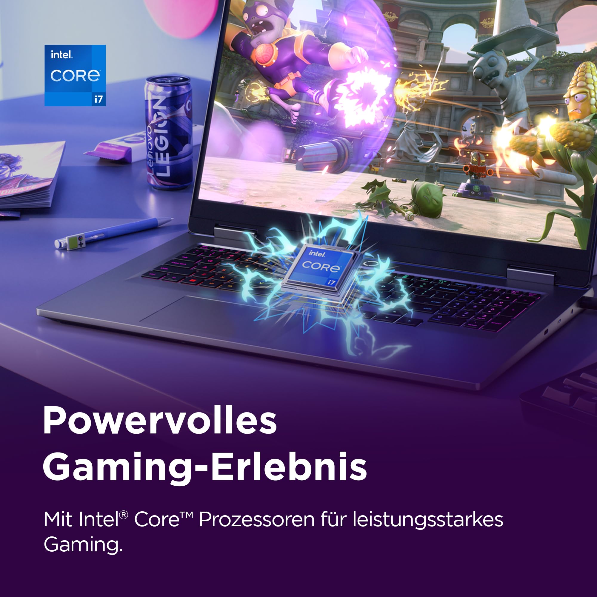 Lenovo LOQ Gaming AI Laptop | 17.3" Full HD 165Hz Display | NVIDIA GeForce RTX 5070 | Intel Core i7-14700HX | 16GB RAM | 1TB SSD | Win11 | QWERTZ | 24-Zonen-RGB-Tastatur | Grau | 3 Monate GamePass 5