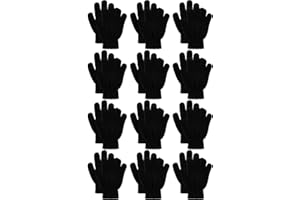 Remifa 12 Pairs Kids Winter Gloves, Christmas Gifts for kids Children Warm Magic Knit Gloves for Boys Girls