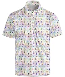 Funny Golf Shirts for Men Crazy Funny Golf Polo