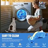 ROSAUI Cockatoo Plush Dog Toy with Rope Tug and Dental Cleaning view 6