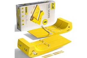 KJE 4 Pack Tire Skates, 3.2'' to 6.4'' Width Adjustable Combinable, Towing Skates 16000 lb Working Load, Tow Truck Skates for Flatbed Trailer Accessories