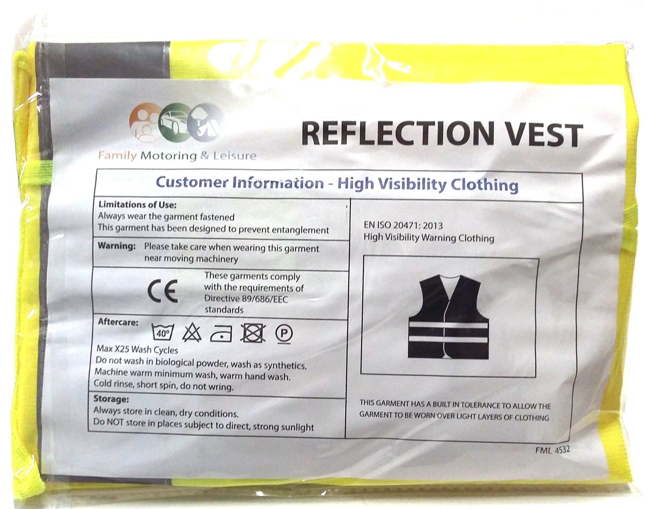 High Visability Safety Vest with Reflective Banding