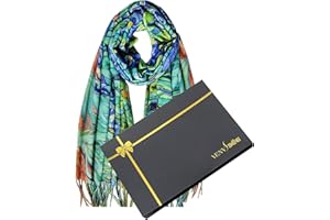 VENVSBEE Van Gogh Scarves Art Scarf for Women Best Gift Reversible Soft Cashmere Feel Shawl Wrap Pashmina in Gift Box