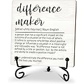 HG03 Wood Plaque Sign With Stand - Inspirational Office Gifts for Women & Therapists Idea