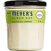MRS. MEYER'S CLEAN DAY Soy Aromatherapy Candle, 35 Hour Burn Time, Made with Soy Wax and Essential Oils, Lemon Verbena, 7.2 o