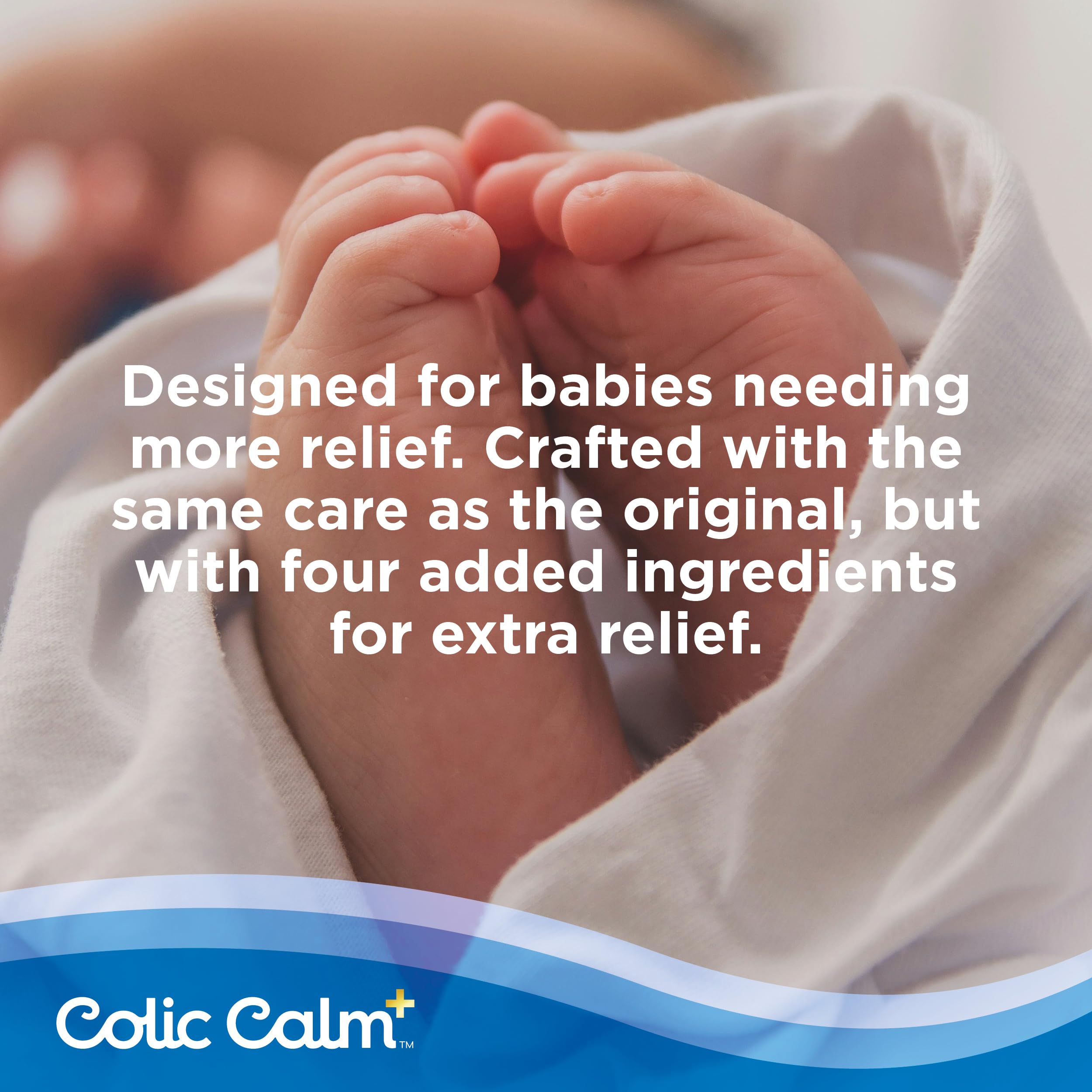 Colic Calm Plus - Gripe Water with Extra Support, Infant Gas Drops for Newborns, Colic & Upset Stomach Relief, Safe & Gentle, Baby Essentials for Digestive Health, 2 fl oz (Pack of 1)