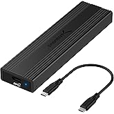 SABRENT M.2 NVMe Enclosure, 10Gbps Tool-Free SSD NVME PCIe SSD Enclosure USB C 3.2 Gen 2 M.2 Enclosure Reader, PCIe NVMe Adap
