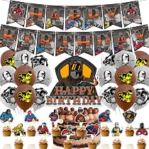 Welder Happy Birthday Cake Topper – Lustige Kuchendekoration Für Schweißer | Glitzernd, Schwarz, Nicht Essbar