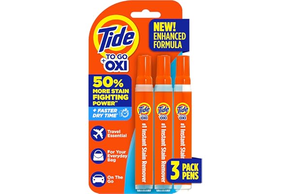 Tide To Go Stain Remover for Clothes, Tide Pen Stain Remover for Clothes, Instant Stain Remover Pen & Spot Cleaner, Portable