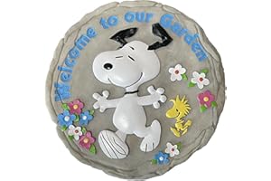 Spoontiques - Peanuts Welcome Stepping Stone - Decorative Garden Stone for Yard, Patio, Garden or Walkway - Outdoor or Indoor Home Decor (13443)