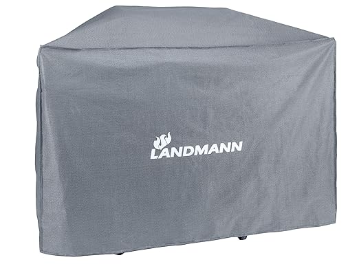Landmann 15707 Premium XL Grillabdeckung Abdeckhaube Wetterschutzhaube Schutzhülle Grau