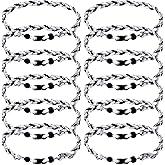 Zeyune 18" Baseball Necklace for Boys Three Braided Rope Tornado Titanium Baseball Rope Necklace Team Gifts for Sports