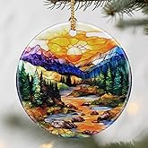 Mountain Range Ornaments, Christmas Ornaments: Christmas Tree Decorations, Holiday Decor, Stocking Stuffers, Gift Ideas, Xmas Gifts & Gifts for Nature Lover