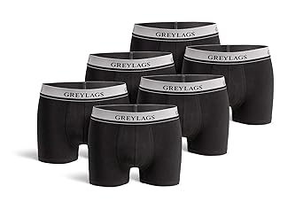 Greylags Premium Boxershorts/Retroshorts für Herren | Unterwäsche im praktischen 6er Pack | Röhre lang
