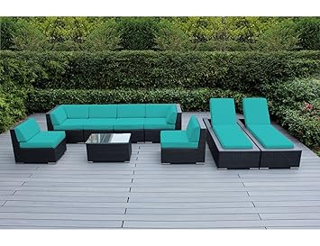 Amazon.com: Ohana 80-Piece Outdoor Patio Furniture Sectional Sofa and ...