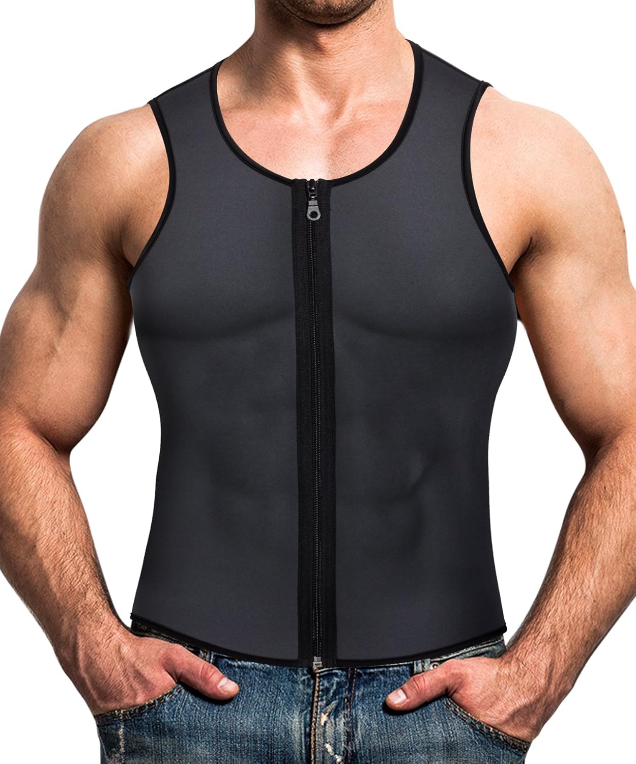 mens waist trainer shirt