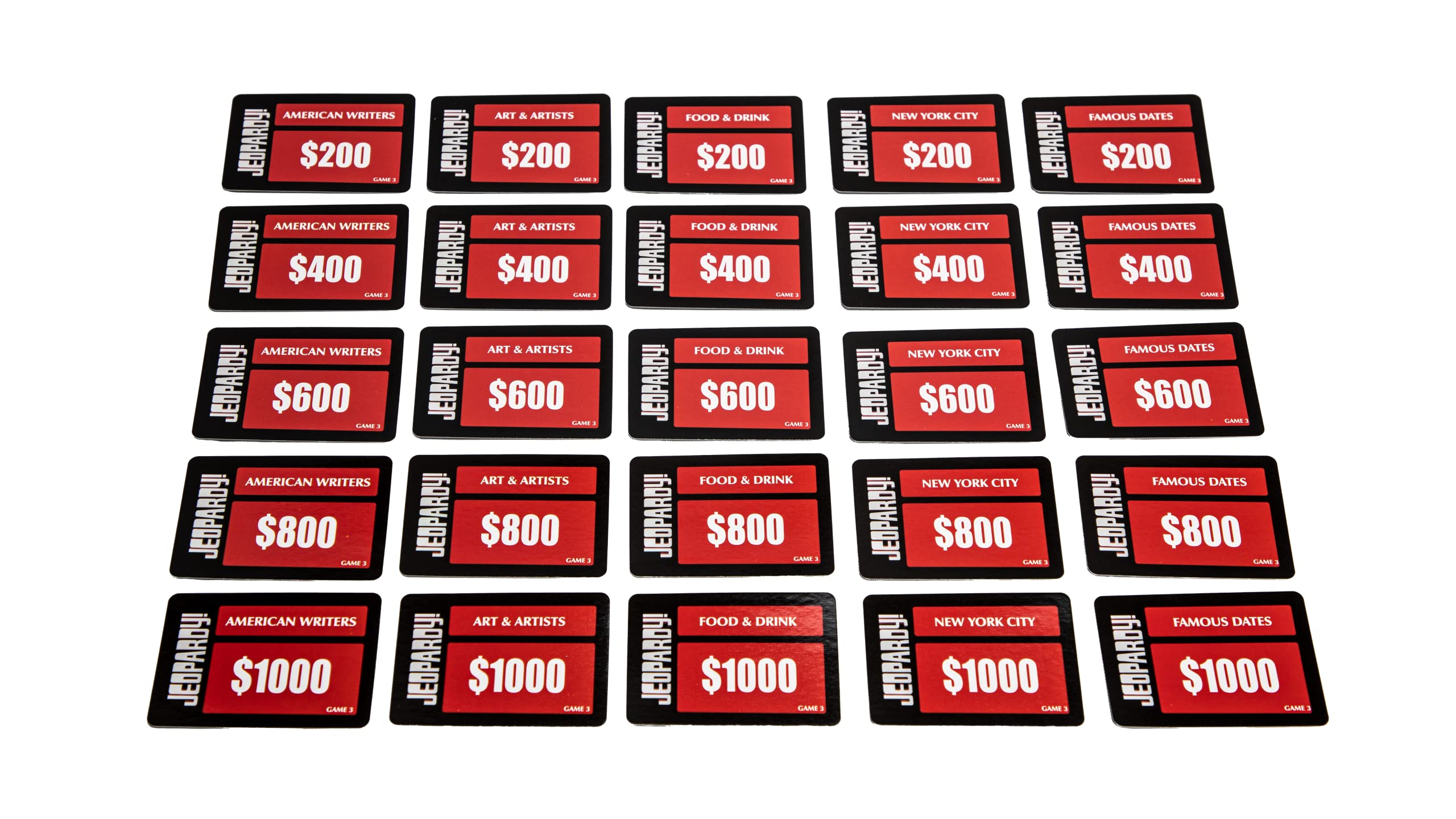 Jeopardy Card Game - Travel Sized Quiz Competition - Fast Paced Party Game