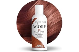 Adore Semi Permanent Hair Color - Vegan and Cruelty-Free Brown Hair Dye - 4 Fl Oz - 056 Cajun Spice (Pack of 1)