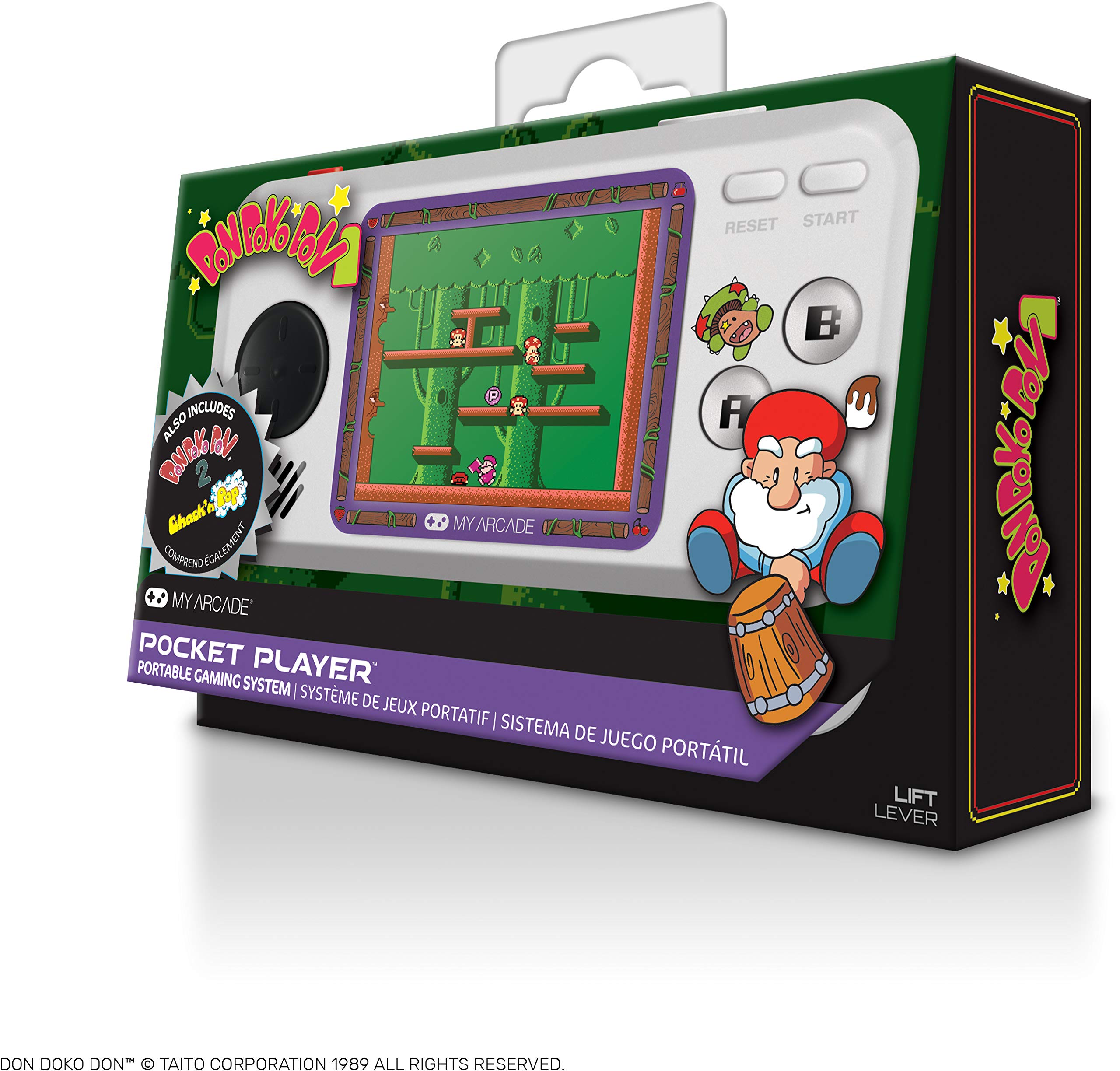 Buy My Arcade Pocket Player Handheld Game Console 3 Built In Games, Don Doko Don 1 and 2, Chack