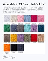Utopia Crafts Re-Cotton Knitting Yarn 100g Rose Red 80/20 Recycled Cotton view 2