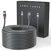 LUCMO 100FT/ 30M Starlink Gen 3 Cable for Starlink Standard Generation 3, Replacement Extension Cable Waterproof Satellite Starlink Standard V3 (100FT), Grey