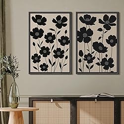 MUDECOR Framed Canvas Print Wall Art Set Silhouette