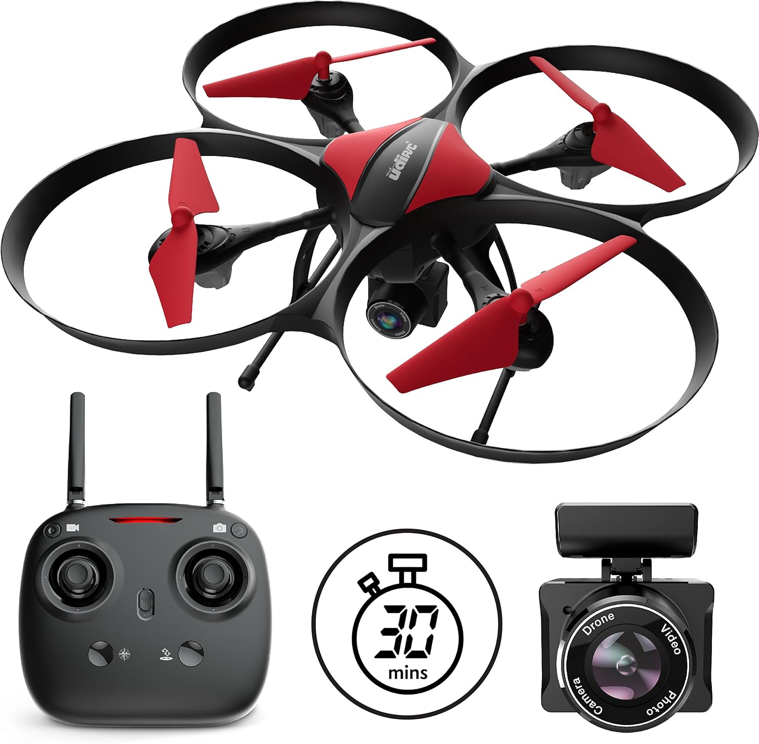 u49c red heron quadcopter drone