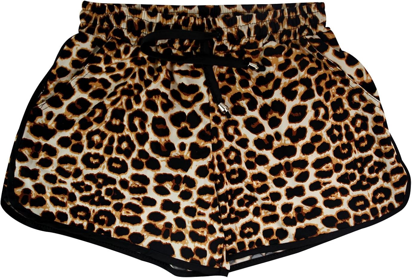 animal print high waisted shorts