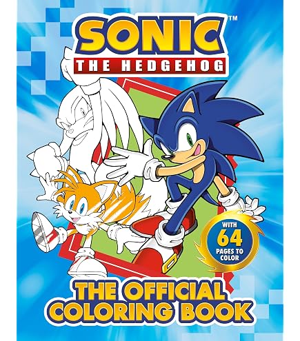 Sonic The Hedgehog – Livre Autocollants 1000+ Stickers + Coloriage – Officiel – Idée Cadeau Pour Enfants Fan De Jeux Vidéo