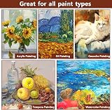 Koncci 9 Pack Cotton Canvas Panels for Acrylic Oil Paint 20x20 20x30 30x40cm view 7