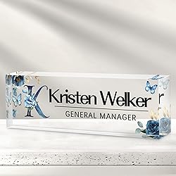Custom Office Name Plate for Desk - Desk Name Plate