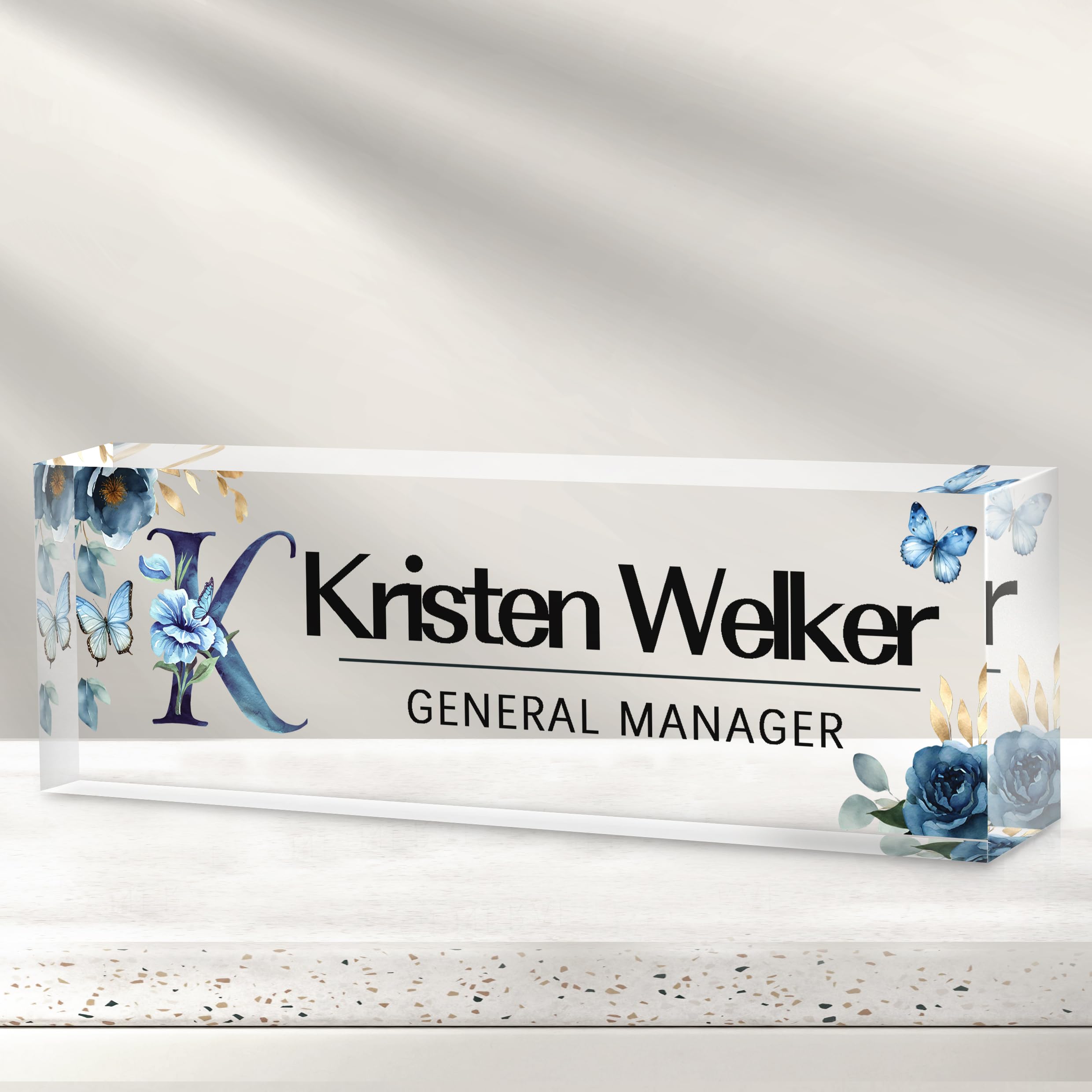 Custom Office Name Plate for Desk - Desk Name Plate