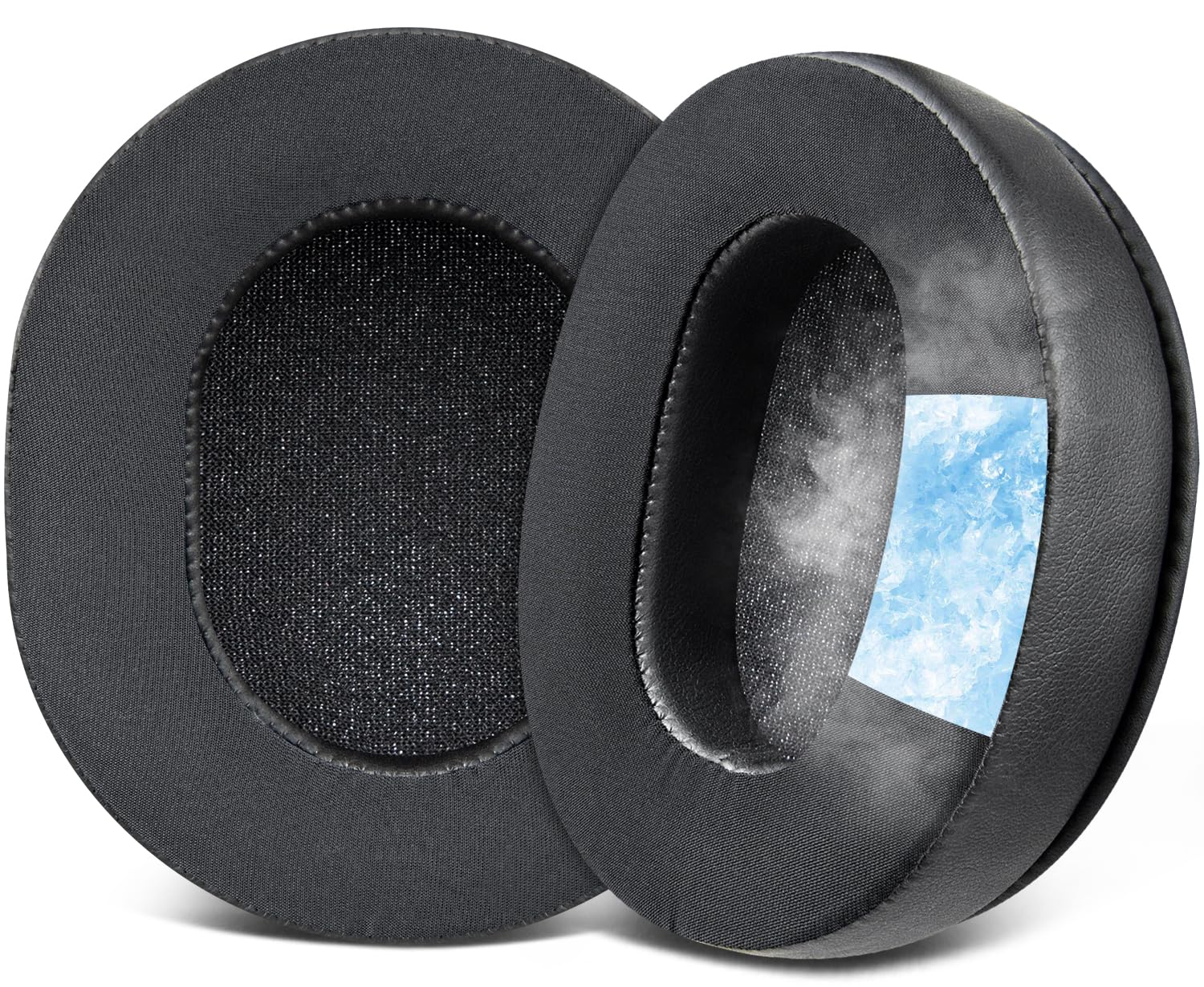 SOULWIT Cooling Gel Earpads Replacement for Razer Kraken V3/V3 Pro/V3 X, Kitty V3 Pro/Kitty V3 X, V4/V4 Pro/V4 X Gaming Headsets, Ear Pads Cushions with Noise Isolation Foam - Black