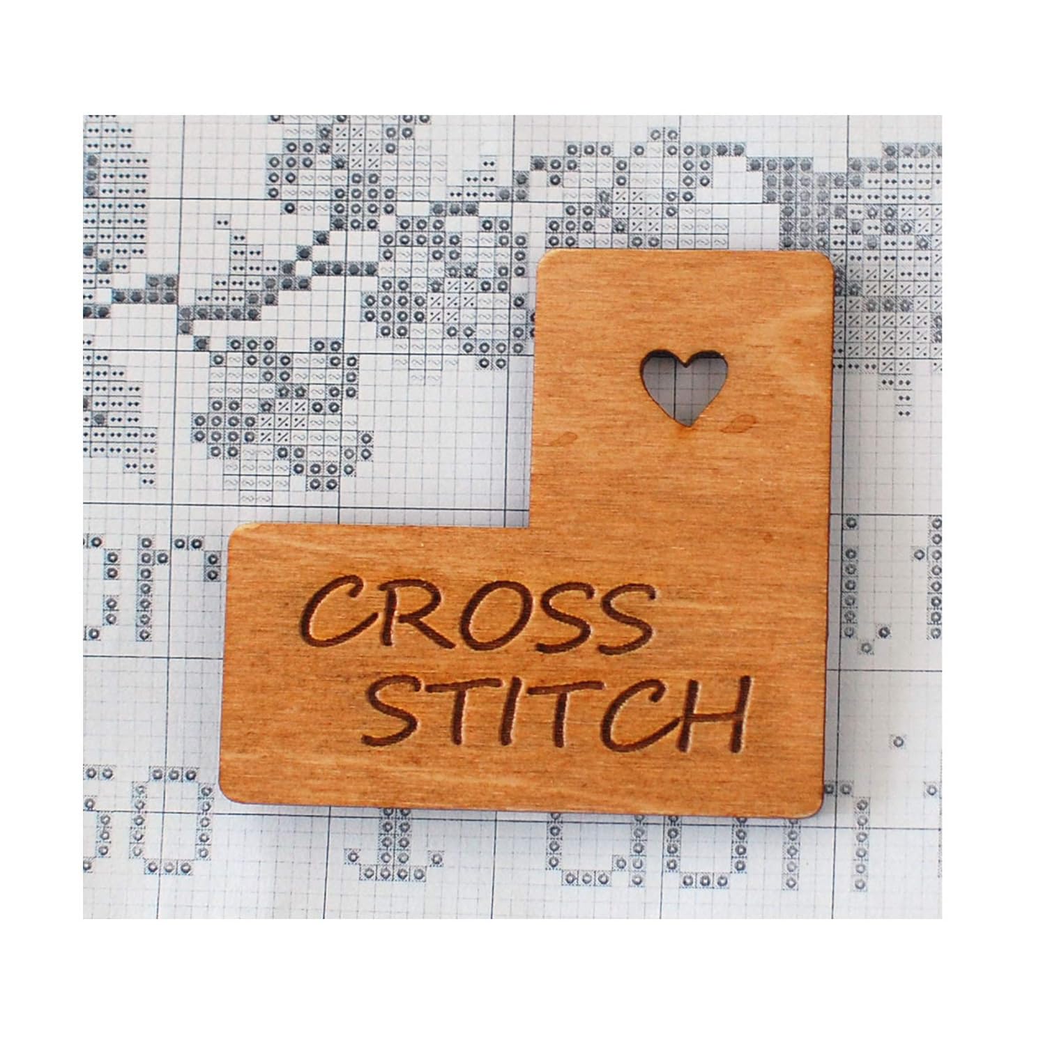 Needle minder for cross stitch Pattern Helper 2 in 1 Needle