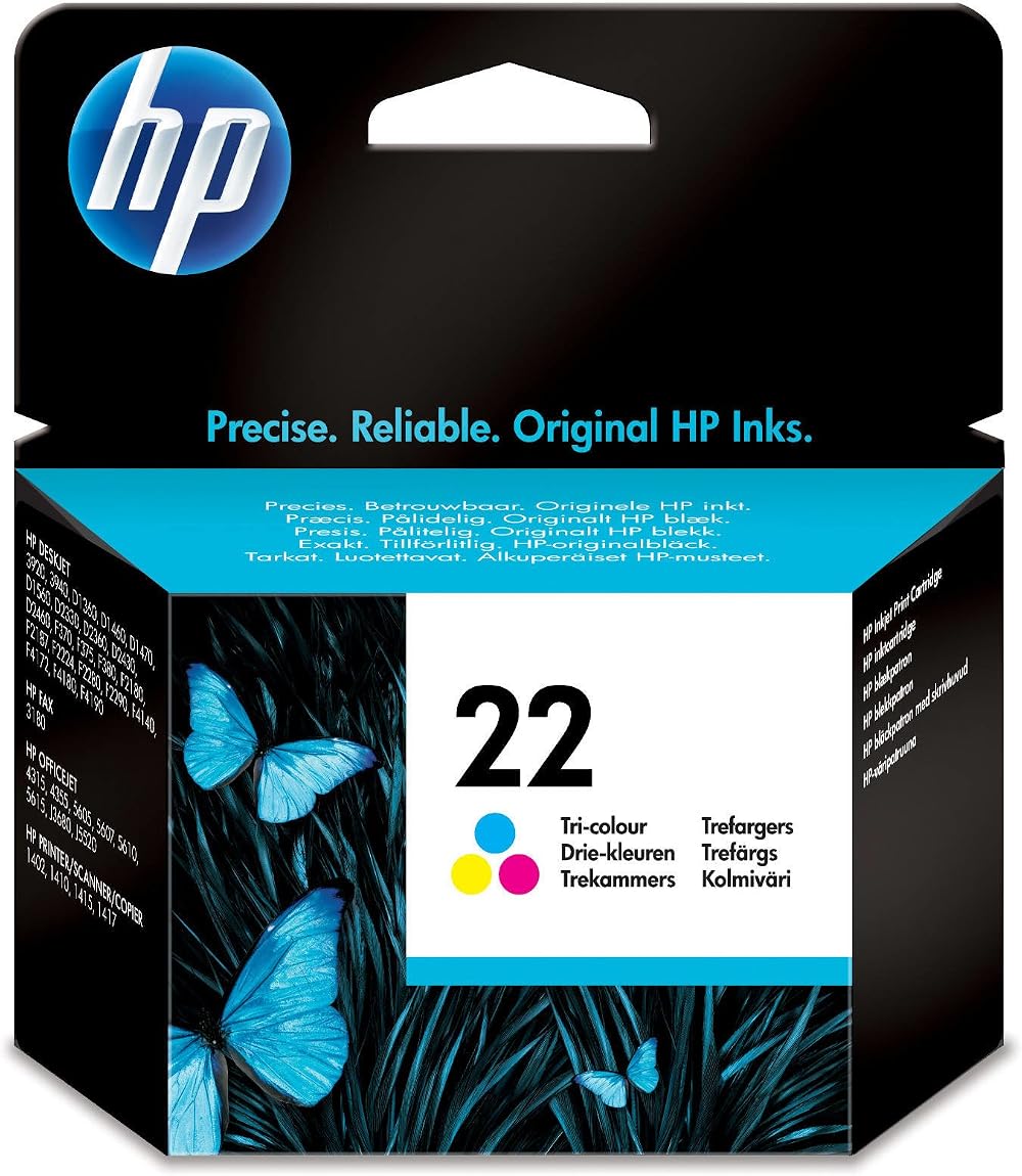HP 22 Colour Ink Cartridge 1 x Cyan Magenta Yellow - 138 Pages