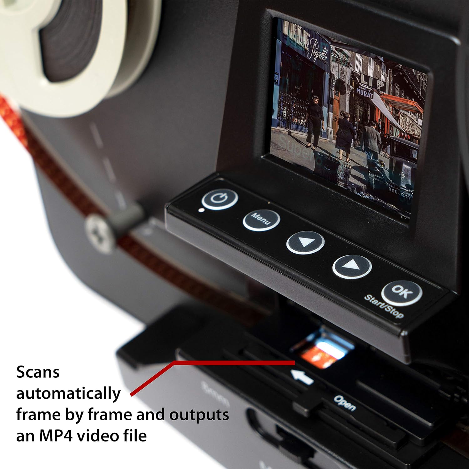 Magnasonic Super 8/8mm Film Scanner, Converts Film into Digital Video, Vibrant 2.3" Screen, Digitize and View 3", 5" and 7" Super 8/8mm Movie Reels (FS81): Electronics