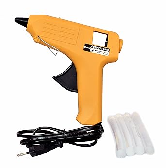 Kejia 007 High quality 40W Glue Gun with 5 Glue Sticks Free, (Yellow/Black)