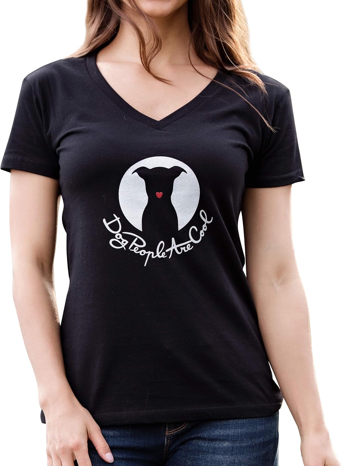 black and red graphic tee womens