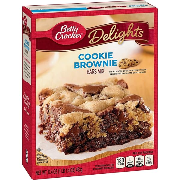 BETTY CROCKER COOKIE BROWNIE BARS MIX 17.4 OZ (PACK OF 6)