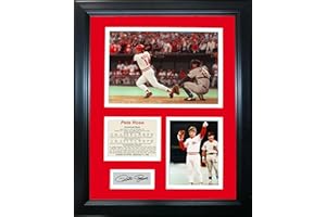 HOFSM.COM Hall of Fame Sports Memorabilia Framed Pete Rose 4,192 Hits Record Facsimile Laser Engraved Signature Auto 11"x14" Baseball Photo Sig Collage