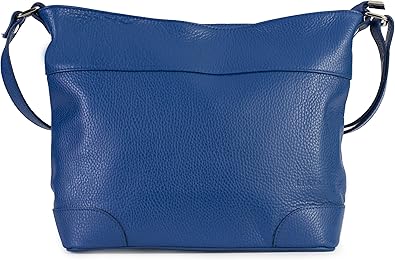 cobalt blue leather bag