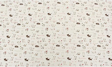 Amazon Ddanke 布 生地 手芸材料 家の装飾 人形作り 服の縫製 芸術作品材料 アートワーク リネンコットン キルティング デザインの材料 50x150cm ベージュ 布 生地 通販