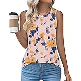 Kistore Womens Summer Tank Tops Sleeveless Crew Neck Pleated Blouse Shirts Fashion Clothes 2025