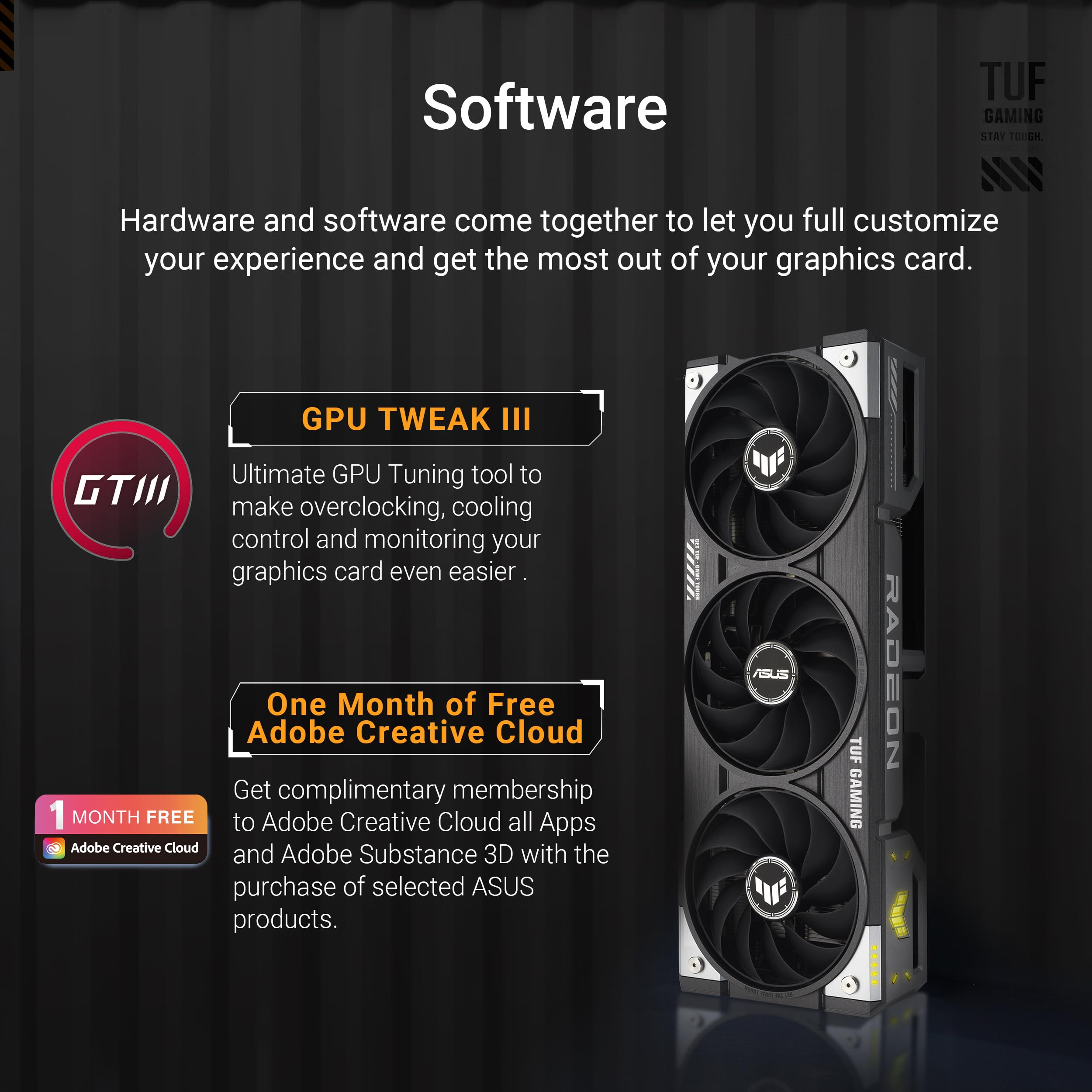 ASUS TUF Gaming Radeon? RX 9060 XT 16GB GDDR6 OC Edition