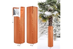 EcoBrisa 2Pack Palm Tree Root Protectors Winter Protection for Trees Root Self Adhesive Plant Trunk Insulation Cover with Dra
