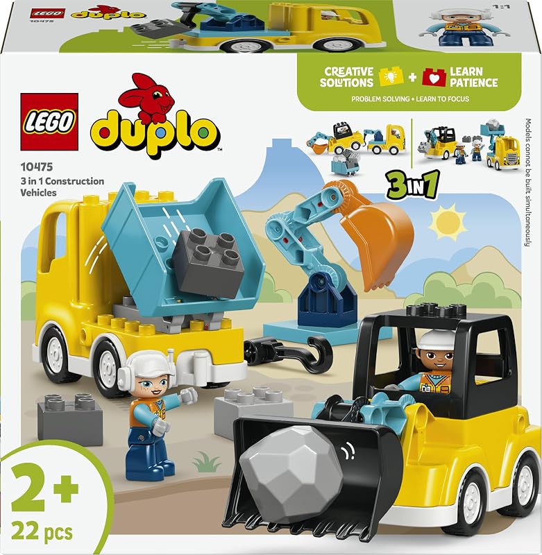 Duplo Les véhicules de Chantier 3-en-1 10475